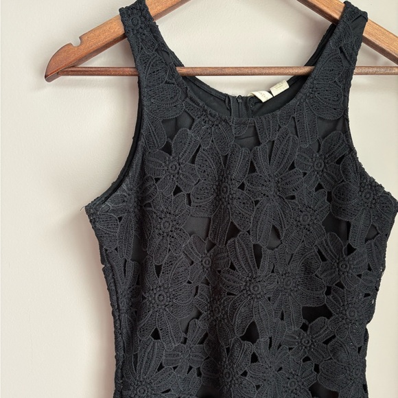 Japna Lace Overlay Black Dress Size Small - Picture 2 of 5